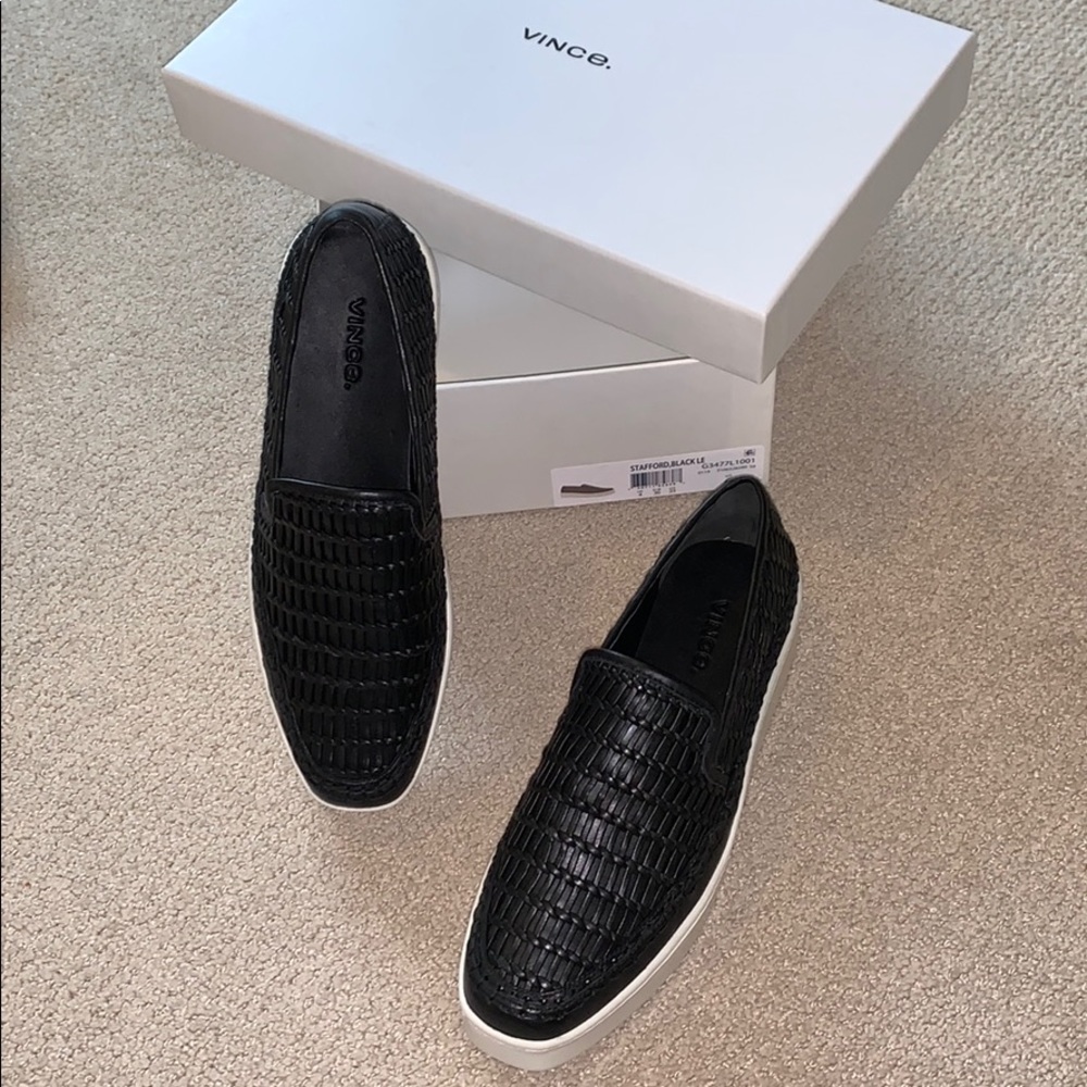VINCE Stafford Woven Platform Slip On Sneaker 6